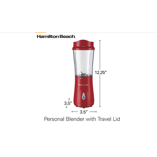 Hamilton Beach Shakes and Smoothies with BPA-Free Personal Blender, 14 oz