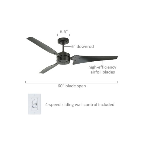 kathy ireland HOME Loft 60 Inch Ceiling Fan