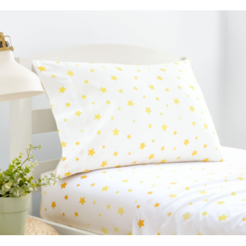Gap Home Kids Ombre Stars Organic Cotton Blend Sheet Set, Full, Yellow, 4-Pieces