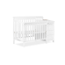 Dream On Me Jayden 4-in-1 Mini Convertible Crib And Changer in White, Greenguard Gold Certified, Non-Toxic Finish, New Zealand Pinewood, 1" Mattress Pad