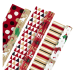 Hallmark Christmas Reversible Wrapping Paper Bundle, Pets and Patterns