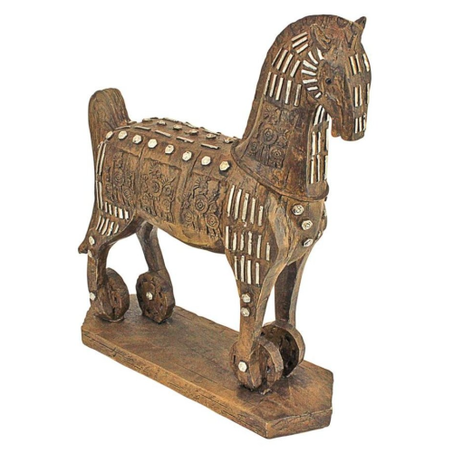 Design Toscano NY17900 The Legendary Trojan Horse Sculpture