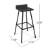 Louison 30" Bar Stool, Installation Required: No, Adult Assembly Required: Yes