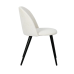 Carson Carrington Mid-Century Modern Velvet Dining Chair Set of 2 - Cream Fabric/Black