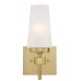 Chaddsford 1-Light Champagne Brass Wall Mount Sconce