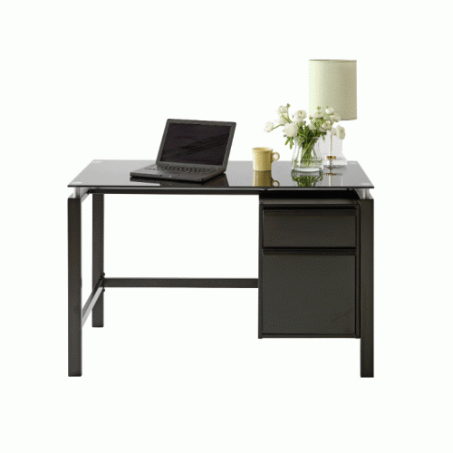 Realspace® Lake Point 46”W Writing Desk, Black