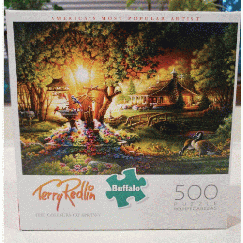 Terry Redlin 500 PC Buffalo Games Jigsaw Puzzle Evening Rendezvous 1 Time