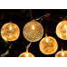 Hampton Bay Indoor 12 ft. Battery Operated Metal Integrated LED String Lights (10-Light)