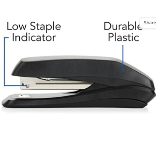 Swingline Stapler, Eco Version Desktop Stapler, 15 Sheet Capacity, Black