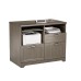 Realspace® Magellan 30”H x 36-5/16”W x 21-1/8”D Tech Station Printer Stand 2.0, Gray