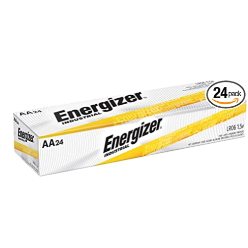 Energizer EN91 Industrial Alkaline Batteries, AA (Box of 24 Batteries