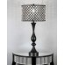 27.5" Oiled Rubbed Bronze Table Lamp With Crystal Bling Shade