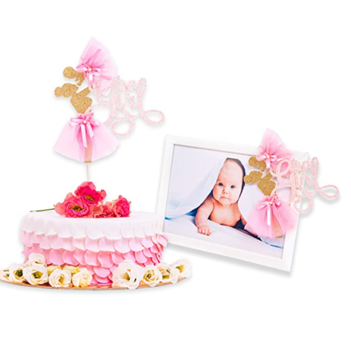 Designs by Raluca Cake Topper It's a Girl