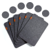 Place Mats for Dinning Table - Topbooc Felt Placemats Set of 6 Place Mats and 6 Coaster Heat-Resistant Anti-Skid Washable Table Mats( 12pcs Grey)