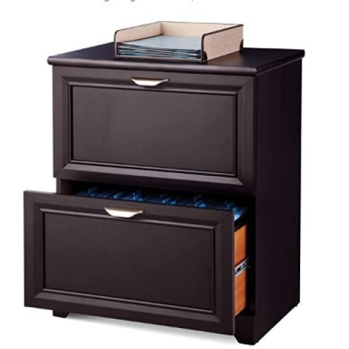 Realspace® Magellan 24"W Lateral 2-Drawer File Cabinet, Espresso