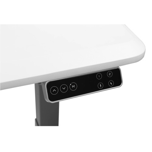 WorkPro® Electric Height-Adjustable Standing Desk with Wireless Charging, 60", White