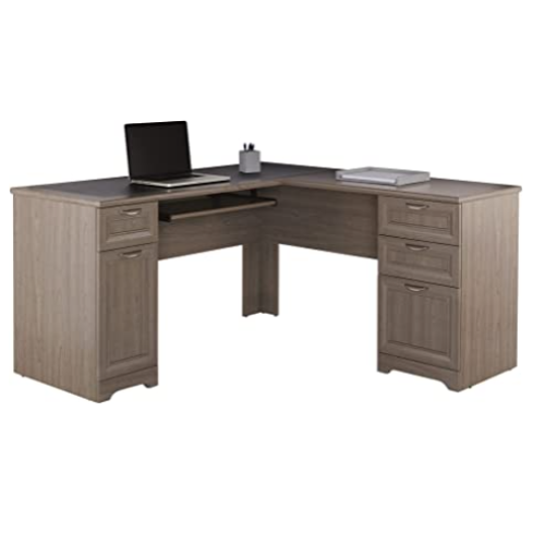 Realspace® Magellan 59"W L-Shape Corner Desk, Gray