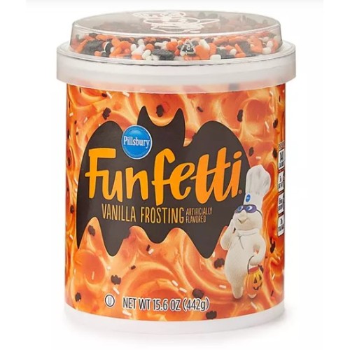 Funfetti Halloween Orange Vanilla Frosting, 15.6 Oz.3pcs