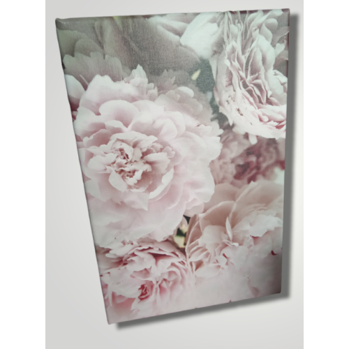 PINK PEONIES PHOTOGRAPHIC PRINT ON CANVAS size 12x8