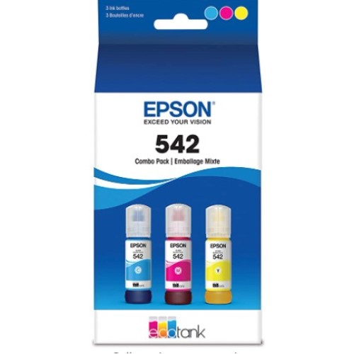 EPSON T542 EcoTank Ink Ultra-high Capacity Bottle Color Combo Pack 