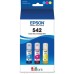 EPSON T542 EcoTank Ink Ultra-high Capacity Bottle Color Combo Pack 