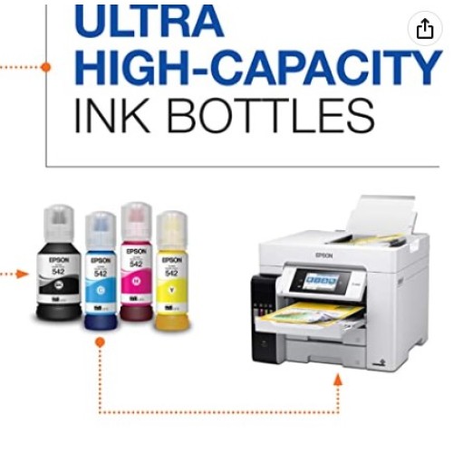 EPSON T542 EcoTank Ink Ultra-high Capacity Bottle Color Combo Pack 