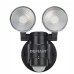 180 Degree 2-Head Black Motion Activated Outdoor Flood Light