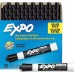 Expo Low-Odor Dry-Erase Marker Value Pack, Broad Chisel Tip, Black, 36/Box 1 Ea