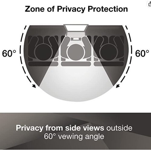 3M Framed Privacy Filter for 24" Diagonal Widescreen Monitor, Protects your confidential information, Black out side views