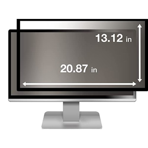 3M Framed Privacy Filter for 24" Diagonal Widescreen Monitor, Protects your confidential information, Black out side views