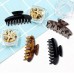 4PCS Hair Claw Clips, Nanssigy Nonslip Tortoise Hair Clips for Women Girls Thick Thin Hair, Hair Jaw Clamp Banana Barrettes, French Design Celluloid Leopard Print Hair Clip Styling Accessories