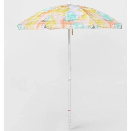 6' Beach Umbrella Tie Dye - Sun Squad™