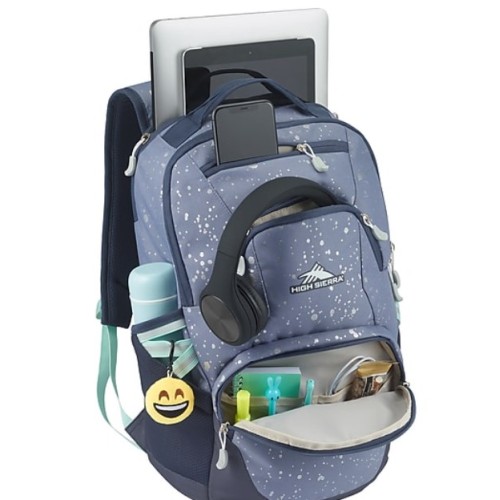 High Sierra Swoop SG School Backpack, Metallic Splatter