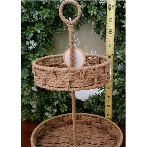 Target Wicker Tiered Tray and Basket Tray.