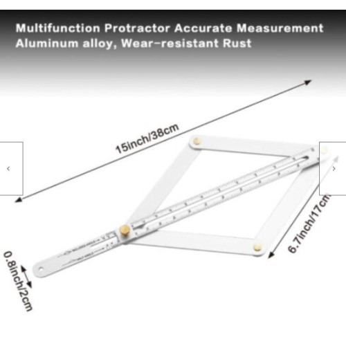 Aluminium Alloy Corner Angle Finde +2 PCS 12"/300mm Straight Rule,Protractor