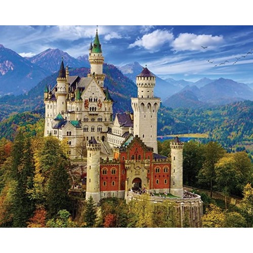 White Mountain Puzzles Neuschwanstein Castle - 1000 Piece Jigsaw Puzzle