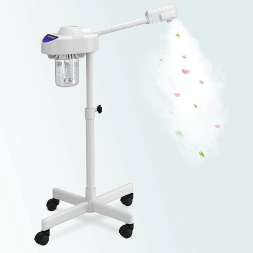 Professional Spa Ozone Facial Steamer- Kingsteam Facial Steamer- Stand Facial Steamer- Facial Steamer On Wheels, for Home and Salon Use