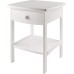 Winsome Wood Claire Accent Table, White 18"D x 18"W x 22"H