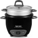 Aroma Housewares 6-Cup (Cooked) Pot-Style Rice Cooker and Food Steamer, Black ARC-743-1NGB