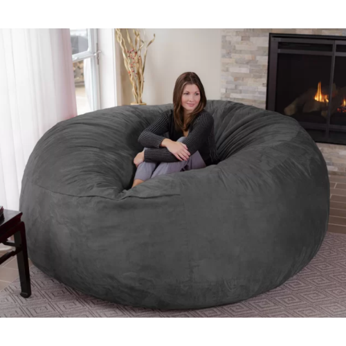 8 ft x 8 ft Bean Bag Bed/chair  - Gray Color 