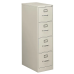 510 Series 4-Drawer Vertical File Cabinet, Locking, Letter, Light Gray, 25"