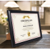 Certificate Document Diploma Frame, Black Picture Frames 8.5 x 11 for Wall and Tabletop Display, 4 Pack