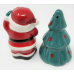 Salt & Pepper Shaker. Santa & Christmas Tree. 