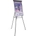 Office Depot® - Easel Board - Presentation Easel, Black with Chart Holder - Presentation Easels - Height Adjustable 