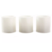 Ivory Rustic Flameless LED 3-Piece Candle Set, (3" x 3")