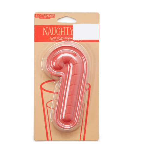 Red Naughty & Ice Candy Cane Ice Mold