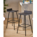 Louison 30" Bar Stool (Set of 2) (Dark Brown) 