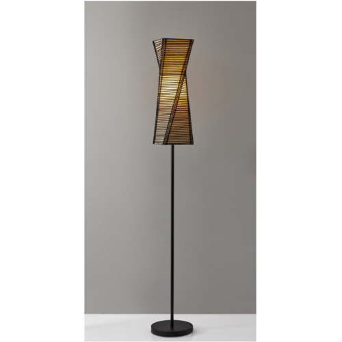 68" Stix Collection Floor Lamp Brown - Adesso