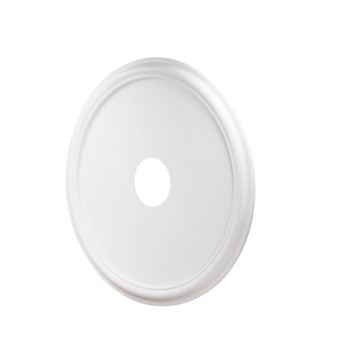 HAMPTON BAY 21 in. Smooth White Ceiling Medallion