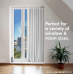 80 in. - 120 in. Premium Tension Curtain Rod in White